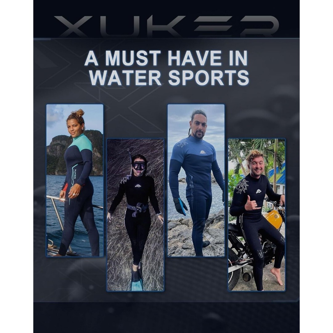 Unisex Men/Women 2MM Neoprene Wetsuit/Dive Suit with Back Zip - 3XL - Image 6