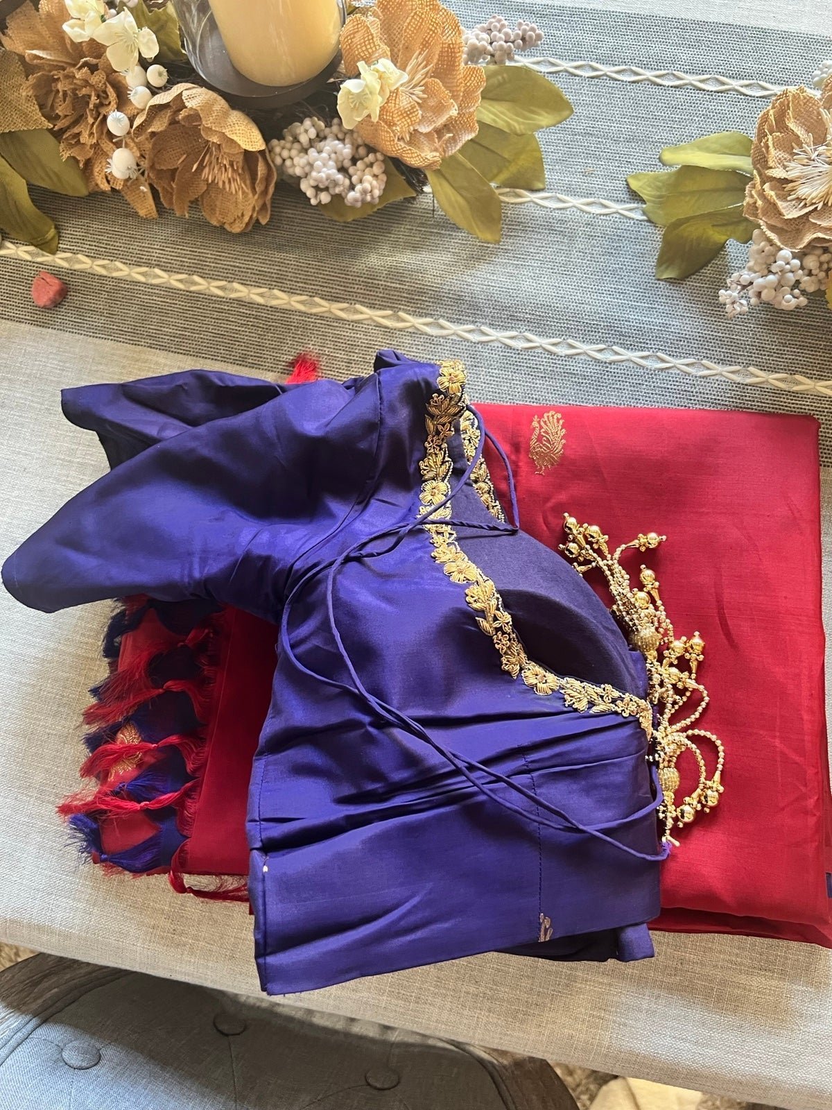 Gorgeous real silk kanjivaram (pattu saree) saree with blouse - Image 2