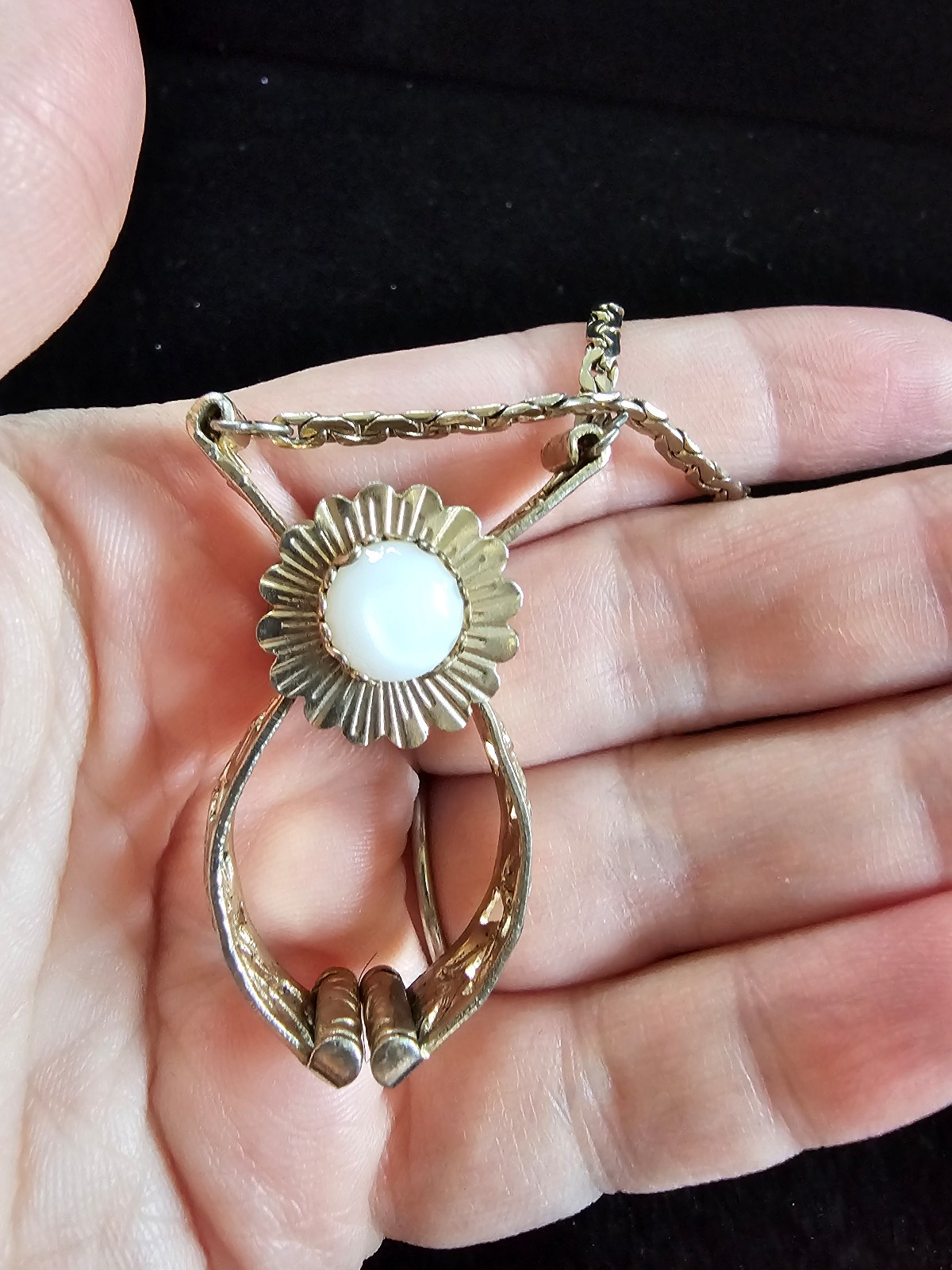 Vintage Rare Glove Clip Scarf Clip With Gemstone - Image 4